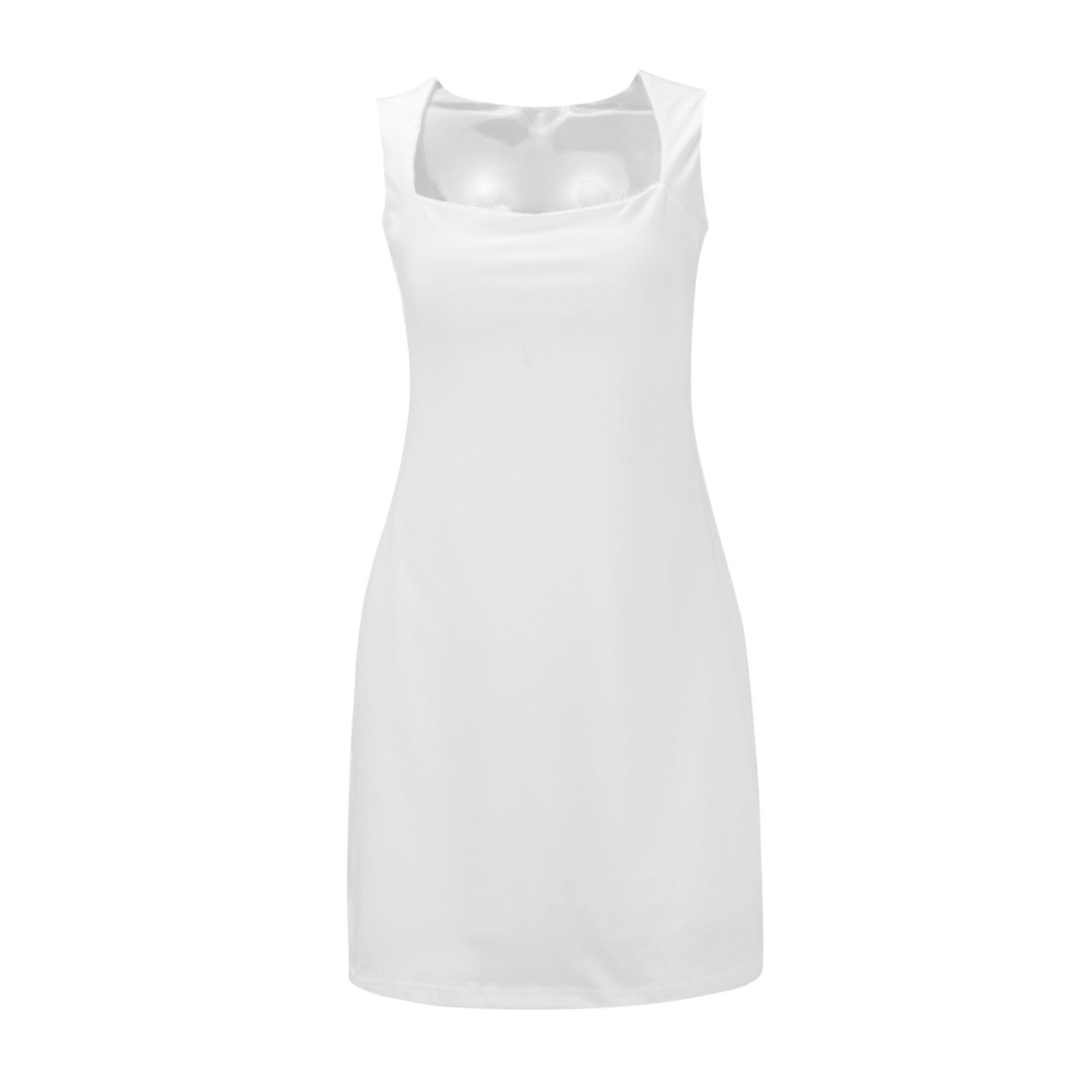 thumbnail image 5 of Vestido corto sin tirantes ajustado de estilo europeo para mujer: diseño elegante sin tirantes, corte favorecedor, versátil., 5 of 5